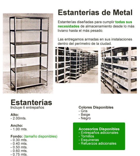 Estanterias de Metal Muebles Aurora