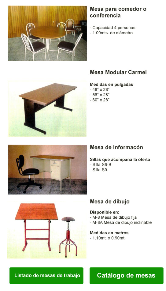 Mesas Muebles Aurora
