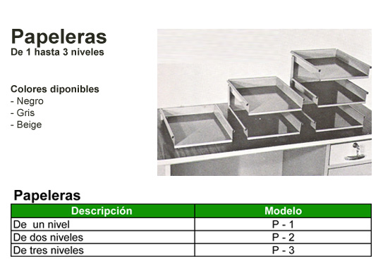 Muebles Aurora Papeleras